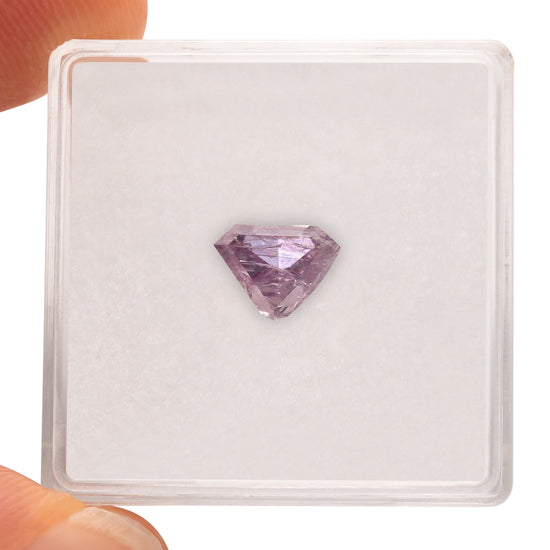 1.02 Carat Fancy Pink Purple Triangle Diamond (I1) GIA