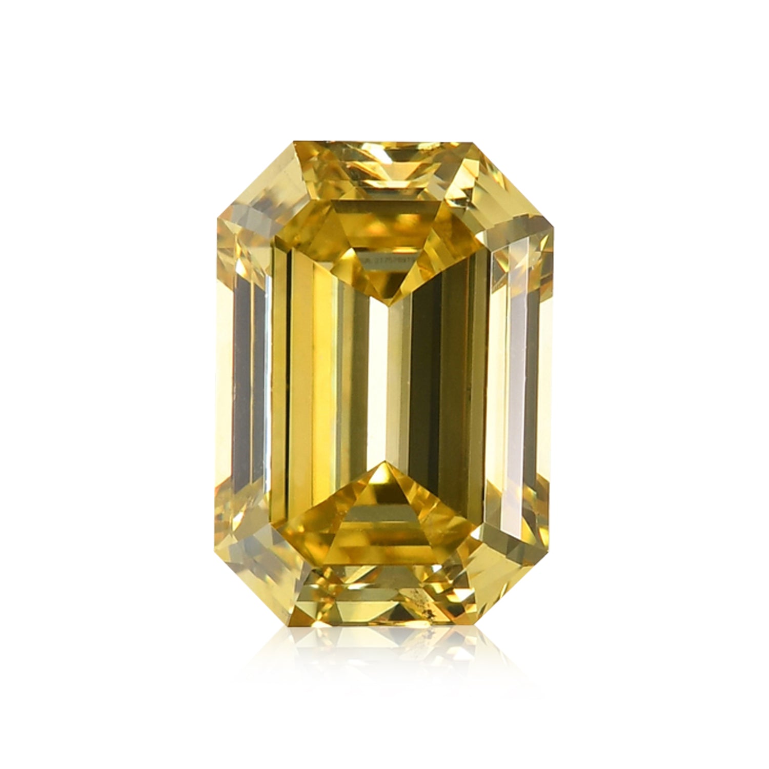 0.73 Carat Fancy Vivid Yellow Emerald Diamond SI1 GIA