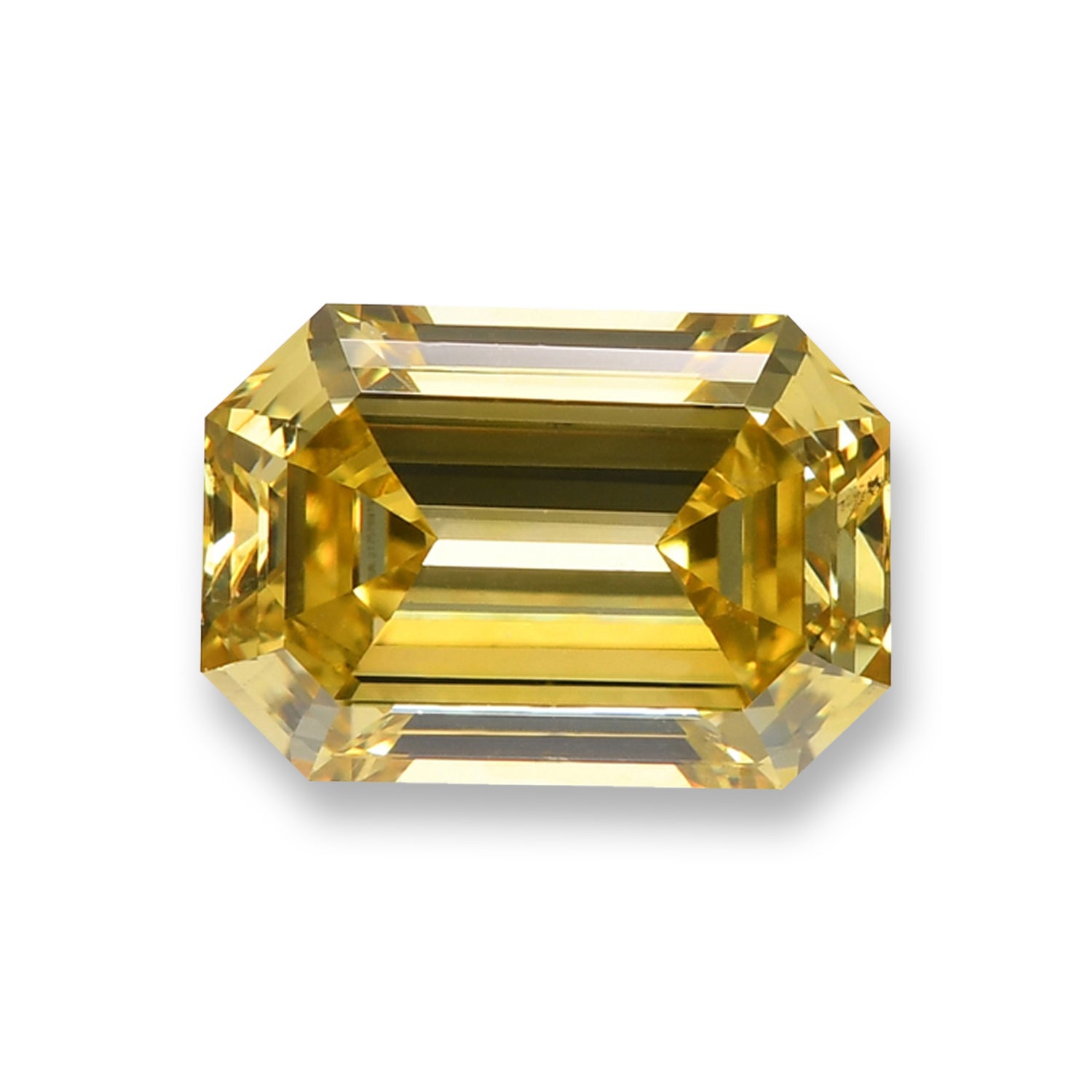 0.73 Carat Fancy Vivid Yellow Emerald Diamond SI1 GIA