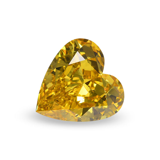 1.70 Carat Fancy Vivid Yellow HEART Diamond VS1 GIA
