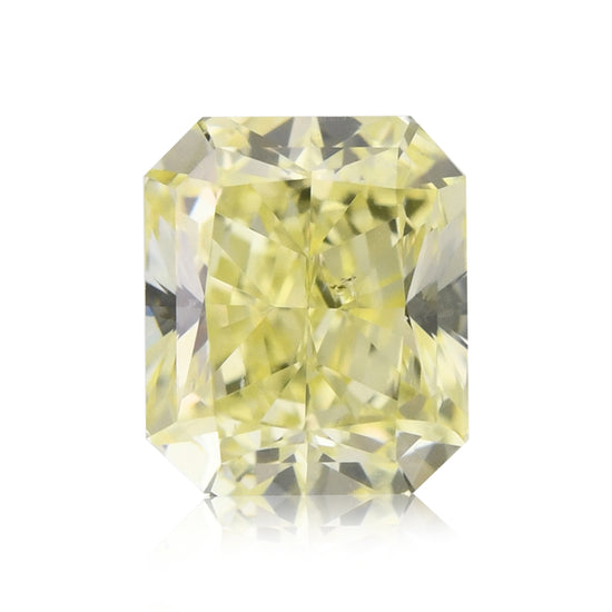 0.70 Carat Fancy Light Yellow Radiant Diamond SI2 GIA