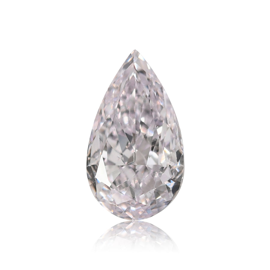 0.50 Carat Very Light Pink Pear Diamond VS2 GIA