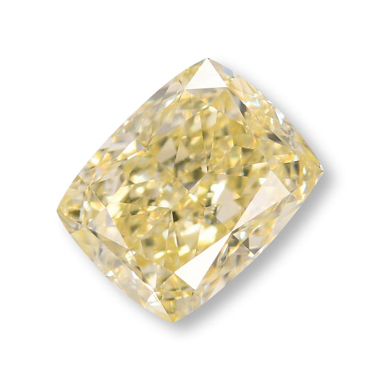 1.05 Carat Fancy Light Yellow Cushion Diamond VS2 GIA