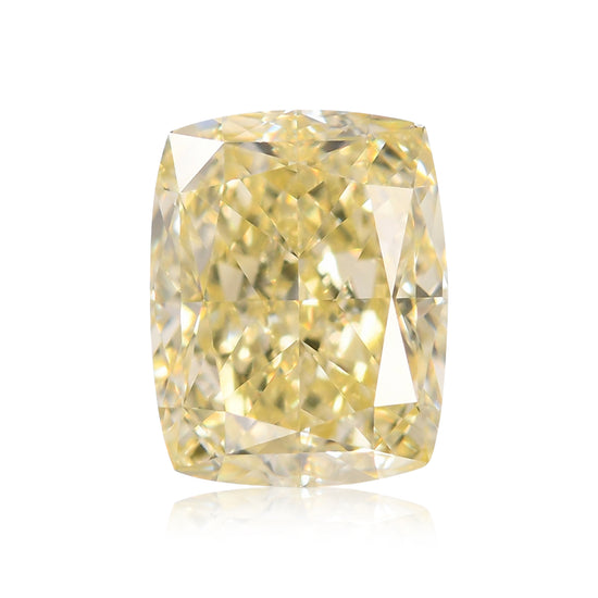 1.05 Carat Fancy Light Yellow Cushion Diamond VS2 GIA