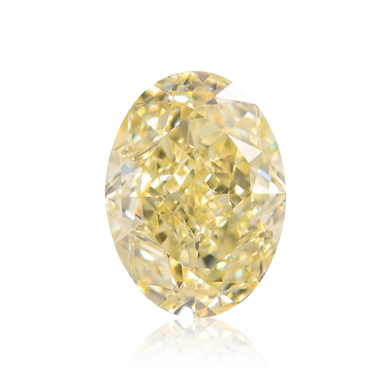1.21 Carat Fancy Light Yellow Oval Diamond VS1 GIA