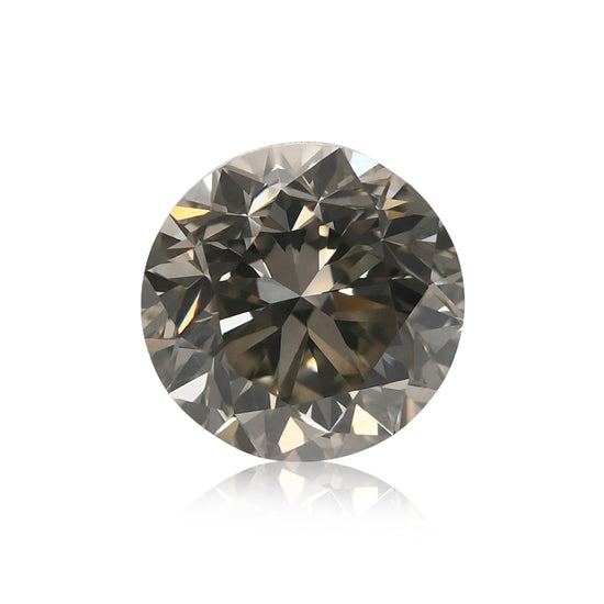 1.00 Carat Fancy Gray Round Brilliant Diamond SI1 GIA