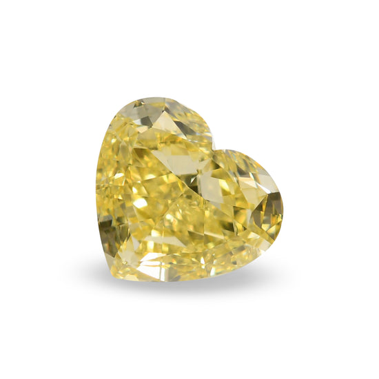 1.01 Carat Fancy Yellow HEART Diamond VS2 GIA