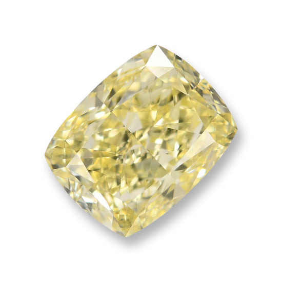 1.01 Carat Fancy Light Yellow Cushion Diamond VS2 GIA
