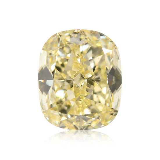 2.22 Carat Fancy Light Yellow Cushion Diamond VVS1 GIA