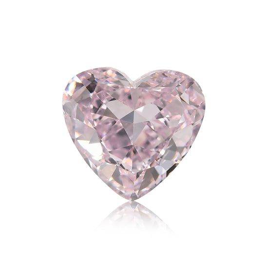 0.72 Carat Fancy Light Pink HEART Diamond VS2 GIA