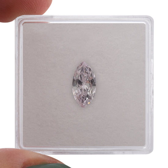 0.67 Carat Very Light Pink Marquise Diamond (I1) GIA