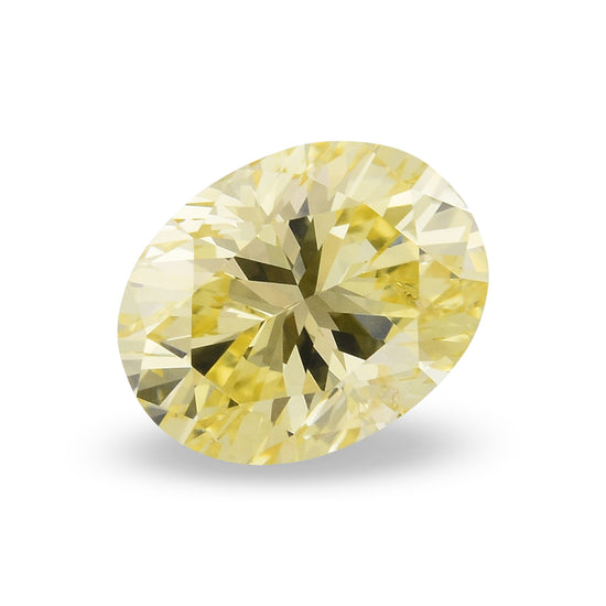 1.01 Carat Fancy Yellow Oval Diamond (I1) GIA