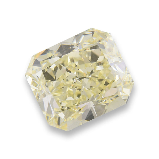 3.06 Carat Light Yellow Radiant Diamond (SI2) GIA