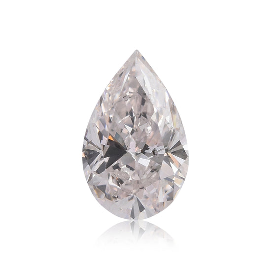 0.67 Carat Faint Pink Pear Diamond SI2 GIA