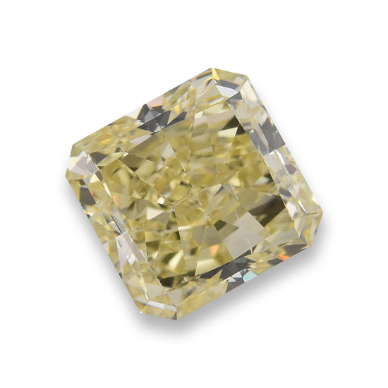 2.05 Carat Fancy Light Yellow Radiant Diamond SI2 GIA