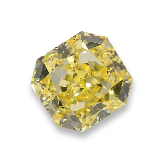 0.91 Carat Fancy Yellow Radiant Diamond VS1 GIA