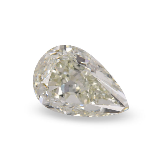 2.01 Carat Fancy Yellowish Green Pear Diamond (SI2) GIA