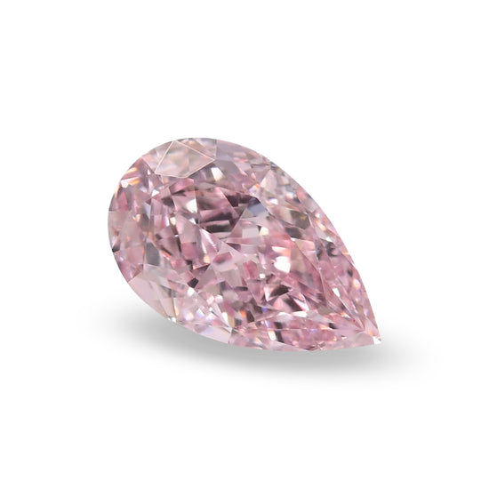 0.40 Carat Fancy Intense Pink Pear Diamond VS1 GIA