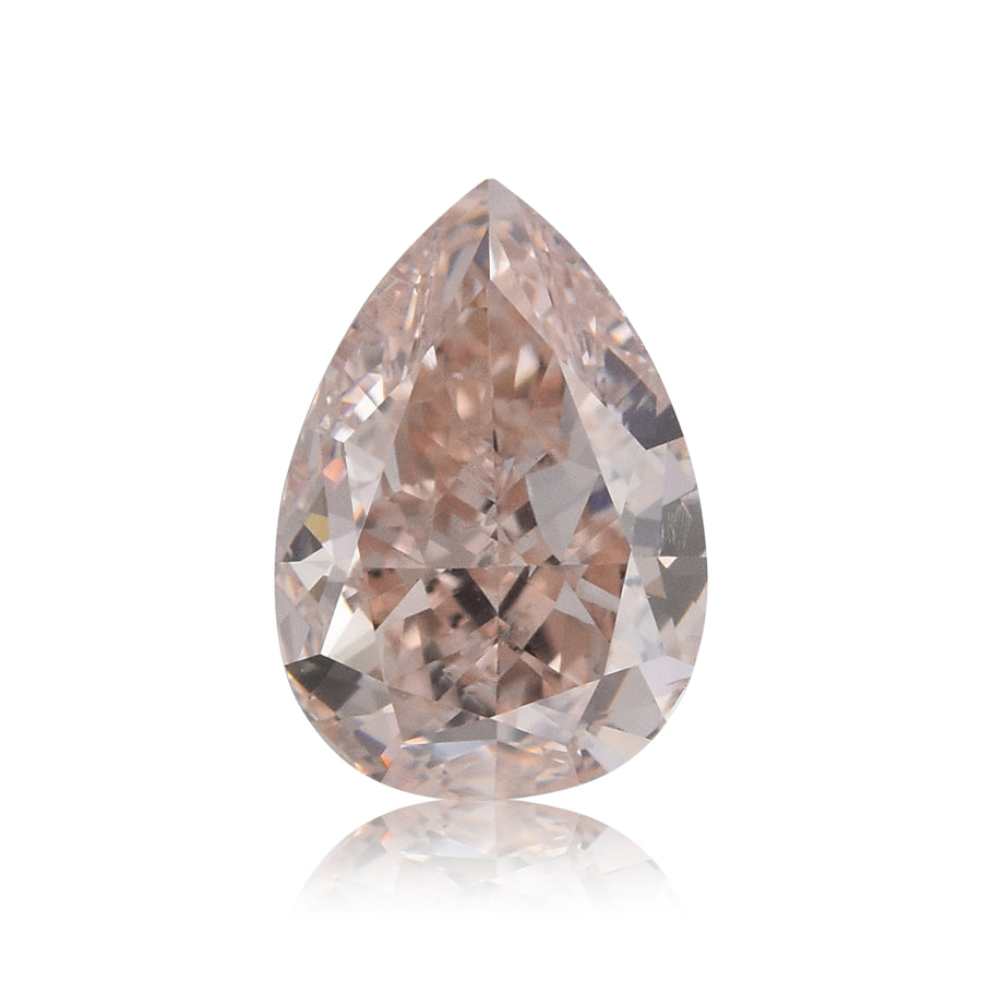 0,71 Karat Fancy Light Pink Brown Pear Diamant SI2 GIA