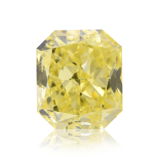 1,00 Karat Fancy Intense Yellow Radiant Diamant (I1) GIA