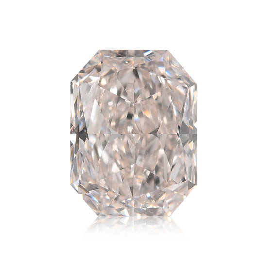 0.54 Carat Very Light Pinkish Brown Radiant Diamond VS1 GIA