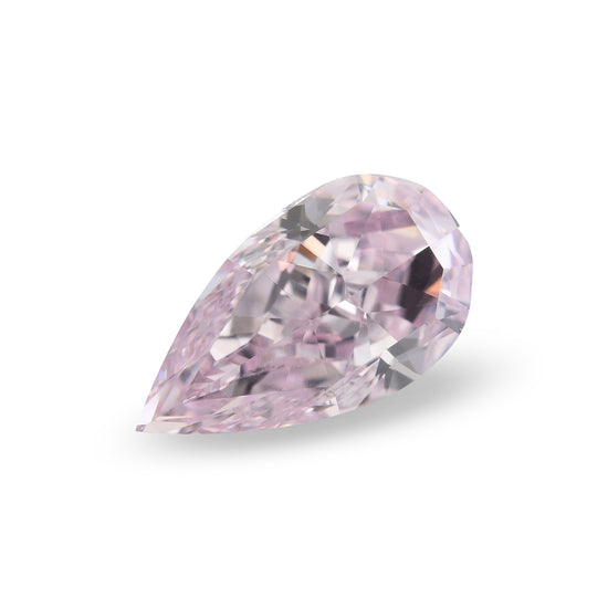 0.78 Carat Fancy Purplish Pink Pear Diamond VS1 GIA