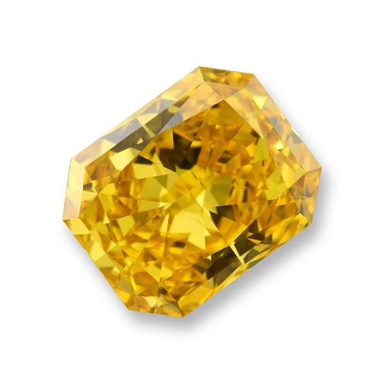 Diamante radiante arancione vivido elegante da 1,03 carati, VS2 GIA