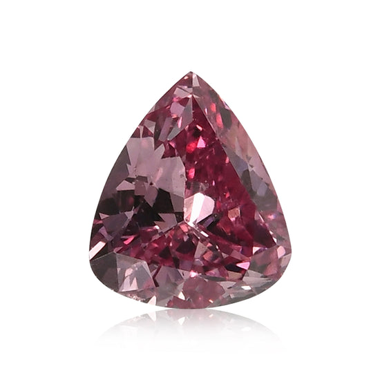 0.15 Carat Fancy Vivid Purplish Pink Pear Diamond VS2 GIA