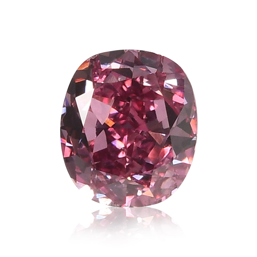 ألماسة وسادة 0.20 قيراط Fancy Vivid Purplish Pink SI2 GIA
