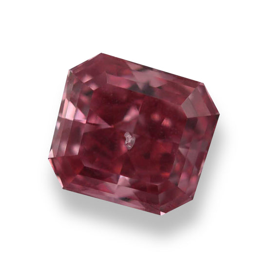 0.31 Carat Fancy Red Radiant Argyle Diamond SI2 GIA and Argyle