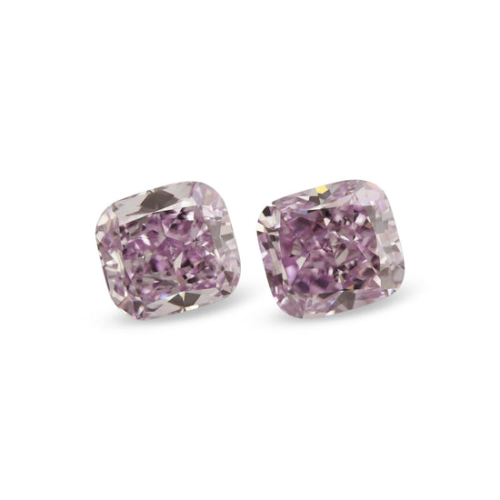 1.22 Carat Fancy Intense Pinkish Purple Cushion Diamonds VVS2 GIA