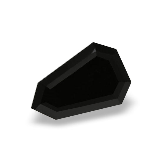 6.71 Carat Fancy Black Shield-Cut Diamond  GIA