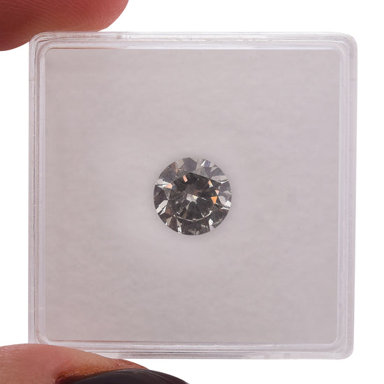 0.93 Carat Fancy Gray Round Diamond I1 GIA