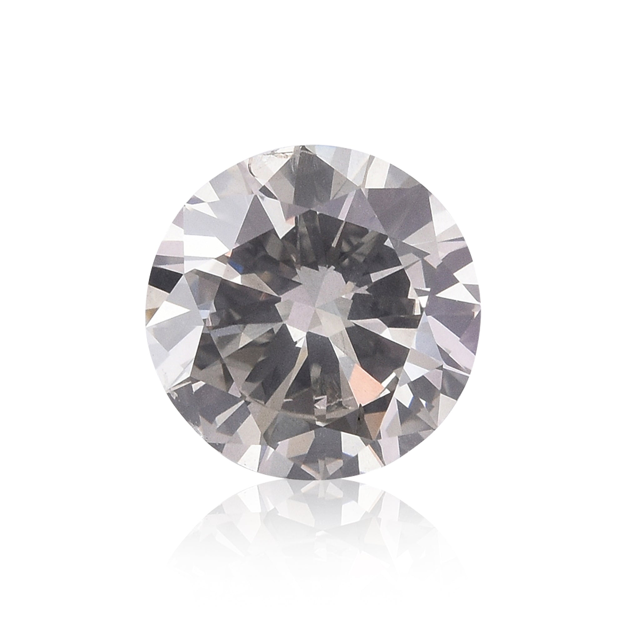 0.93 Carat Fancy Gray Round Diamond I1 GIA | LEIBISH