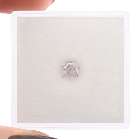 0.60 Carat Light Pink Cushion Diamond VS2 GIA