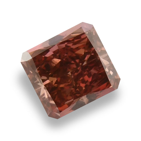 0.50 Carat Fancy Deep Pink Radiant Diamond VS2 GIA