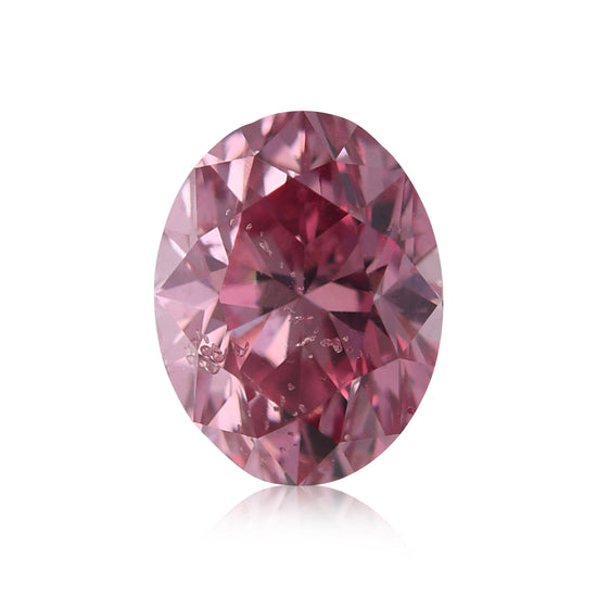 0.53 Carat Fancy Vivid Pink Oval Argyle Diamond (I1) GIA