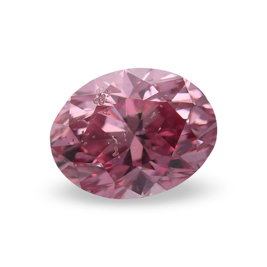0.53 Carat Fancy Vivid Pink Oval Argyle Diamond (I1) GIA