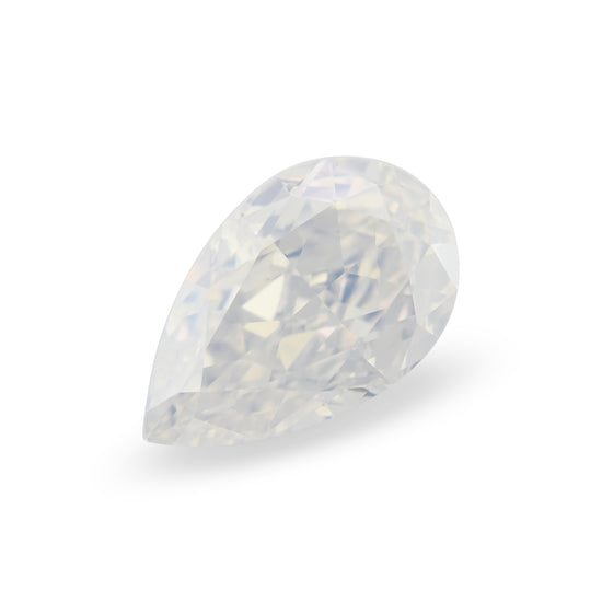 1.05 Carat Fancy White Pear Diamond I1 GIA