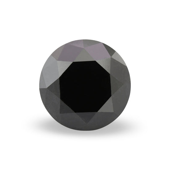 3.26 Carat Fancy Black Round Brilliant Diamond  GIA