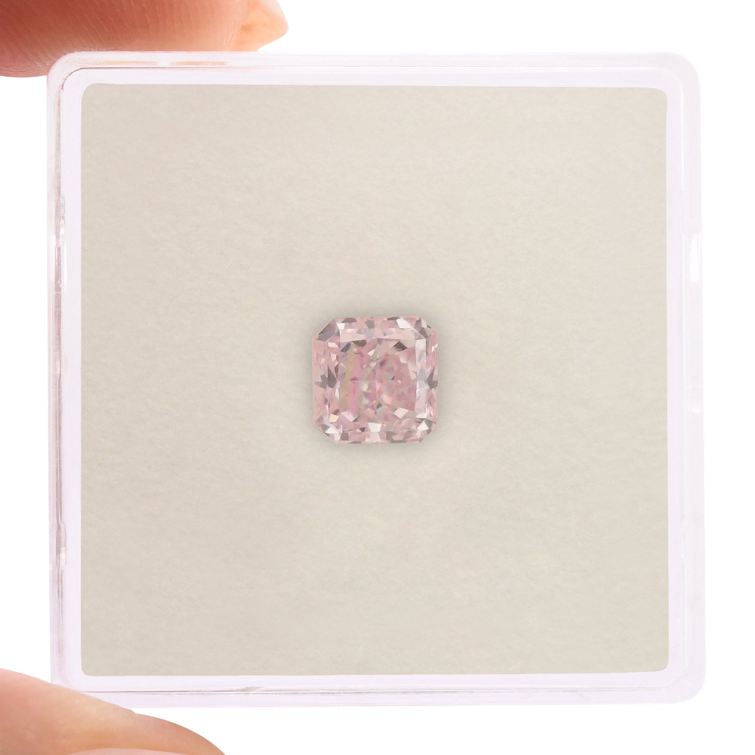 1.08 Carat Fancy Purple Pink Radiant Argyle Diamond VVS2 GIA