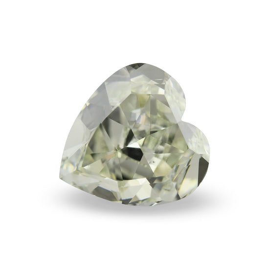 2.39 Carat Fancy Yellowish Green HEART Diamond SI1 GIA