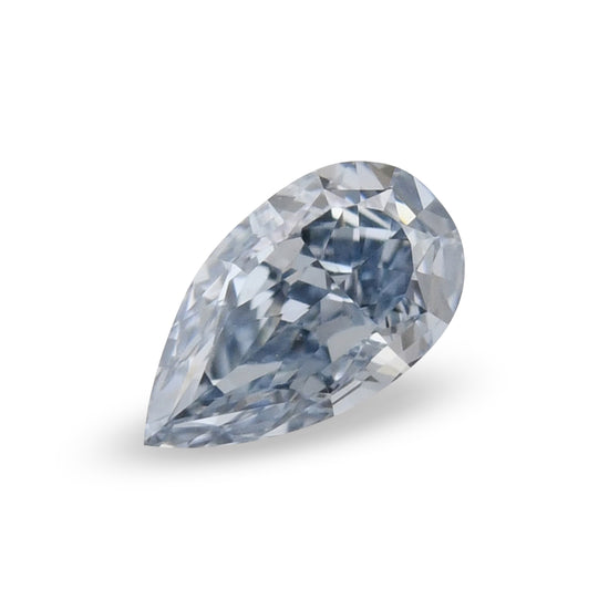 0.25 Carat Fancy Intense Blue Pear Diamond VVS1 GIA