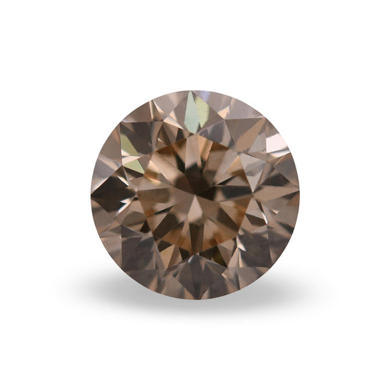 1.50 Carat Light Brown Round Diamond SI2 GIA