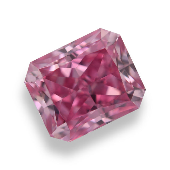 0.82 Carat Fancy Vivid Purplish Pink Radiant Argyle Diamond SI1 GIA