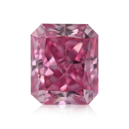 0.82 Carat Fancy Vivid Purplish Pink Radiant Argyle Diamond SI1 GIA