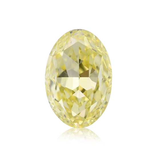 0,65 Karat Fancy Yellow Oval Diamant IF GIA