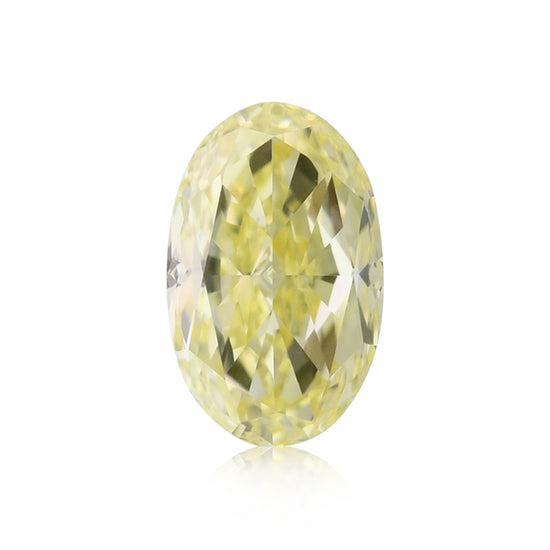 0,55 Karat Fancy Yellow Ovaldiamant IF GIA