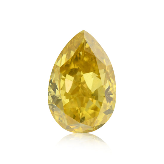 2,04 Karat Fancy Deep Orangy Yellow Pear Diamant I1 GIA