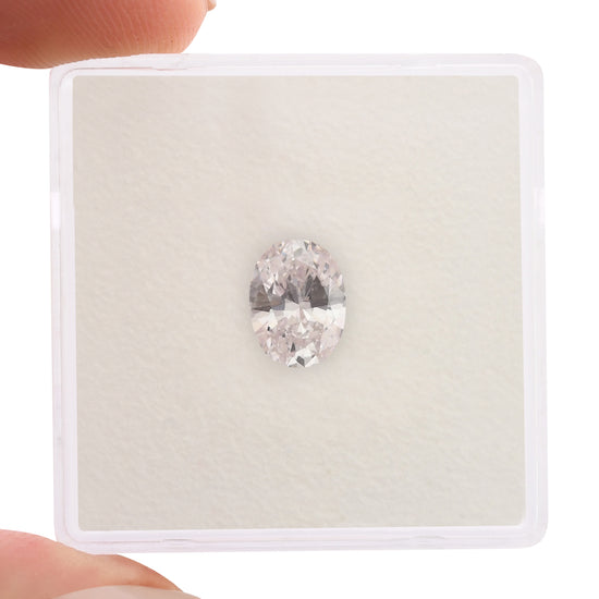 0.84 Carat Very Light Pink Oval Diamond SI1 GIA
